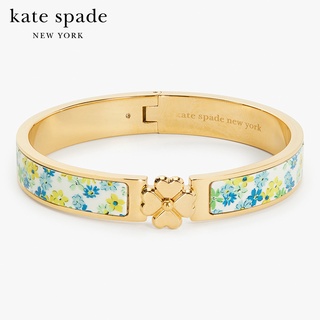 KATE SPADE NEW YORK HERITAGE SPADE FLOWER HINGED BANGLE WBR00405 กำไลข้อมือ