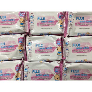 FUJI ฟูจิผ้าเช็ดทำความสะอาดผิวแบบเปียก40แผ่น