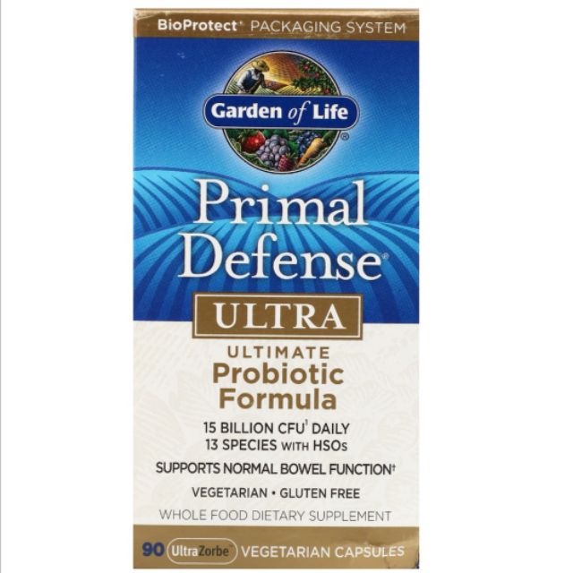 Garden of Life, Primal Defense, Ultra, Ultimate Probiotic Formula, 90 UltraZorbe Vegetarian Capsules