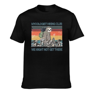 เสื้อยืดแขนสั้น พิมพ์ลายเห็ด Mycologist Hiking Club สําหรับผู้ชาย