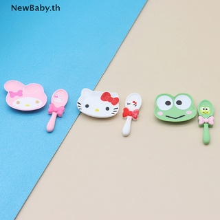 Newbaby ช้อนจาน ลายการ์ตูนน่ารัก ขนาดเล็ก สําหรับบ้านตุ๊กตา