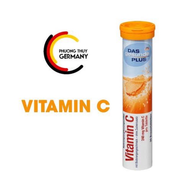 DAS Gesunde Plus (Mivolis )สีส้ม วิตามินซี (Vitamin C) เม็ดฟู่