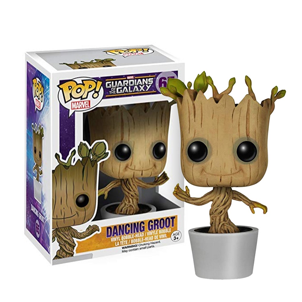 FUNKO ฟังโก้ป๊อป! Marvel: Dancing Groot Action Figure Collection ของเล่นตุ๊กตาโมเดล