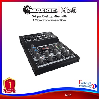 Mackie Mix5 Compact Mixer เครื่องผสมสัญญาณเสียง มิกเซอร์ 5-input 1 Mic/Line รับประกันศูนย์ไทย 1 ปี