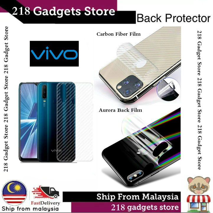 Vivo V7 / V7+ / V9 / V9 Youth / U3 / U10 / U20 Carbon Fiber & Aurora Back Protect Film