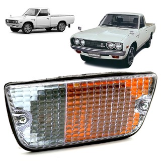 ไฟหรี่กันชนหน้า ข้างขวา Rh +หลอด สีส้ม 1 ชิ้น สำหรับ ดัทสัน Datsun 620 กระบะ J15 789 ปี 1972 1979