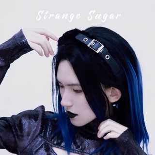 🔥Sale🔥ที่คาดผมขนเข็มขัดหนัง STRANGE SUGAR Headband Belt Gothic พร้อมส่ง