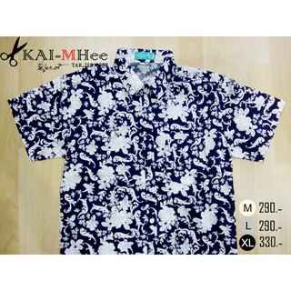 เสื้อลายฮาวาย ลายดอกไม้กลาง