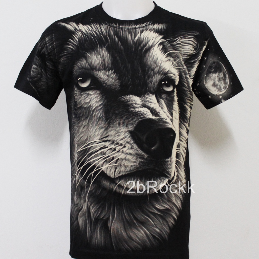 เสื้อยืด หมาป่า อินเดียน Rock Eagle OVP Discharge T-Shirt A72 ไซส์ยุโรป