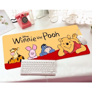 POOH  แผ่นรอง คีย์บอร์ด รองคีย์บอร์ด keyboard ลาย POOH  YL  งานสวยดี ขนาด 30 x70 cm แผ่นหนานุ่ม มียางกันลื่นด้านใต้ 8118