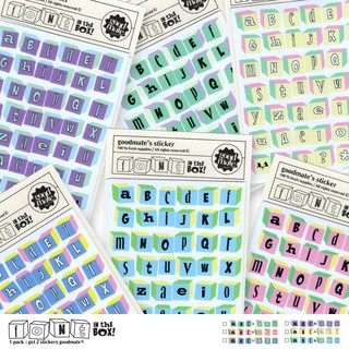 [Goodmate] Font in the box : Stickers (6 colours option)