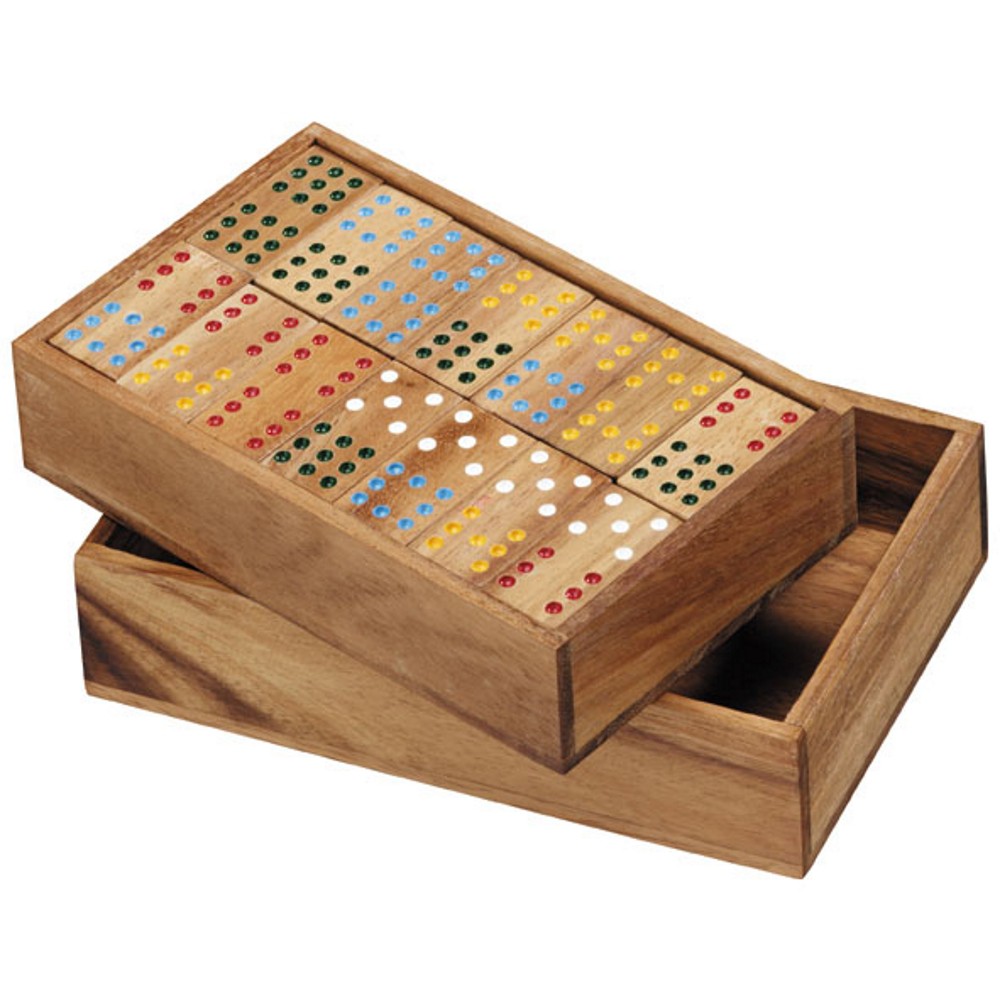 โดมิโน่ 9 แต้ม ของเล่นไม้ (Double 9 Domino Set) Ama-Wood