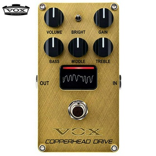 Vox® Copperhead Drive เอฟเฟคกีตาร์ เสียงแตก Distortion โทน British พร้อมเทคโนโลยี Nutube มีสวิทช์เลือกได้ถึง 3 โหมด