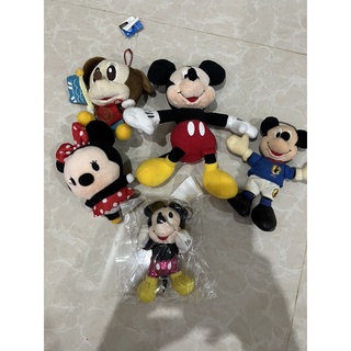 ตุ๊กตาDisney Mickey Mouse ตัวเล็ก 5 ตัว มือหนึงมือสองคละกัน