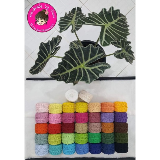 🌲🌲 เชือกฟอกนิ่ม สำหรับถักกระเป๋า-หมวก🌲🌲 แบบกลุ่ม กลุ่มละ 100 กรัม 42 บาท