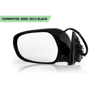 กระจกมองข้าง พับไฟฟ้า Toyota Commuter 2005 - 2013 ( Black ) Rightside ข้างขวา