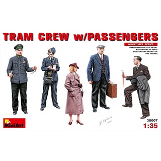 โมเดลฟิกเกอร์ประชาชน MiniArt 1/35 MI38007 Tram Crew w/Passengers