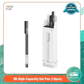 [พร้อมส่ง] Mi High-Capacity Gel Pen (10pcs) -  ปากกาหมึกเจลสีดำ แห้งเร็ว (10 แท่ง)