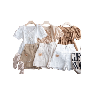 โปรโมชั่น : Toffy Top เสื้อคอกลม เเขนตุ๊กตา🧸 ขายเป็นชิ้นนะคะ