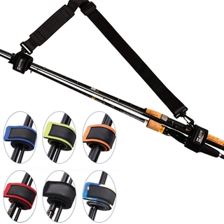 ขายร้อนระเบิดตกปลาสไตล์สายรัด Drawbar สายรัด Velcro Fishing Rod สายรัดคงที่