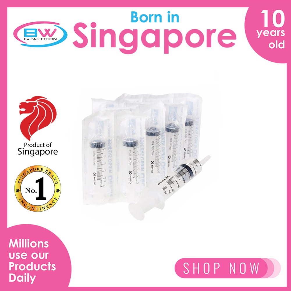 Nipro Syringes 50ml - Without Needle (SO-50CATH) (10pcs/Pkt)