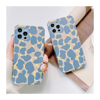 เคสโทรศัพท์มือ เคสลายวัว สีน้ำเงิน สำหรับรุ่น 6plus6s 6splus 7 7plus 8 8plus X XS XR XSmax 11pro max plus 12 promax #235