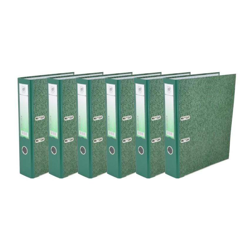 UD FILE แฟ้มสันกว้าง A4 สัน 3 นิ้ว รุ่น 681Q/A4 6 ชิ้น - Green