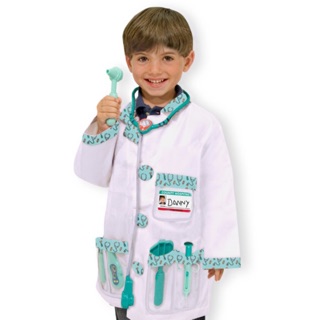 ชุดคุณหมอ พร้อมอุปกรณ์ Melissa &amp; Doug Role Play Costume - Doctor