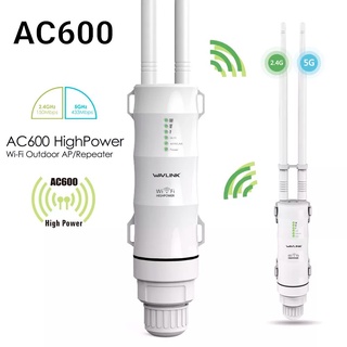 ขายดีที่สุด🔥 มาแรง🔥 Wavlink AC600 อุปกรณ์ขยายสัญญาณ Wi-Fi  AC600 2.4G-5G กระจาย WIFI ได้ไกลถึง 500 เมตร