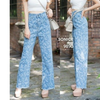 กางเกงยีนส์ So Nice jeans  งานปักลูกไม้
