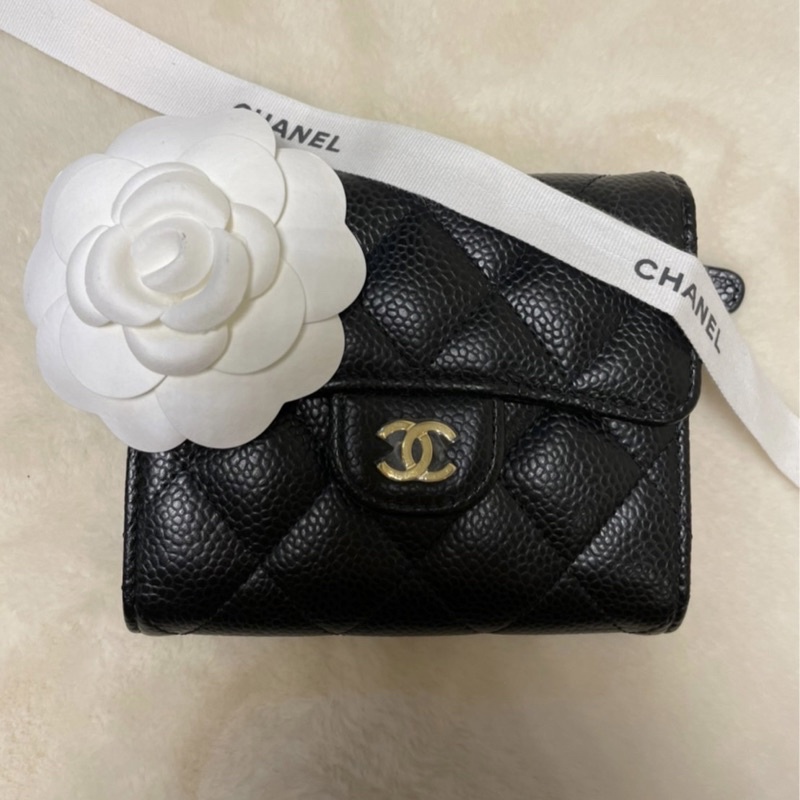 New Chanel Trifold Wallet 2022 Full Set