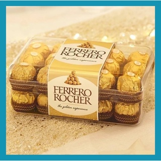 ￼ferrero ช็อคโกแลตเฟอเรโร่ t30  🍫Ferrero Rocher 🍫ช็อกโกแลตตรา เฟอเรโร่ ร็อชเชอร์ 30 ลูก