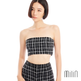 [MILIN] Adapt Tube Top Tweed cropped tube top เสื้อเกาะอกผ้าทวีด