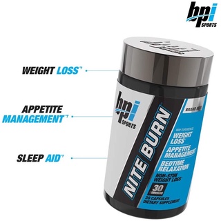 BPI SPORTS NITE BURN(30cap)แฟตเบิร์นเผาผลาญไขมันในเวลาที่คุณนอนหลับ