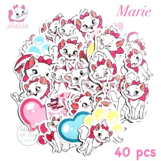 สติ๊กเกอร์ 🎀 Marie 63 มารี 40ชิ้น น้องน่ารักมาก แมวมารี แมวเหมียว ดิสนี disney ดิสนีย์ maree มาลี cat แมวมาลี มาเรีย แมว