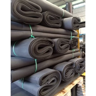แผ่นยาง 1.5-6 มิลเรียบ ขนาด 130*240 Cm. แบบเรียบสีดำ