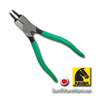 คีมหนีบแหวนปากตรง 7" KEIBA SC-917 straight circlip pliers คิบบา