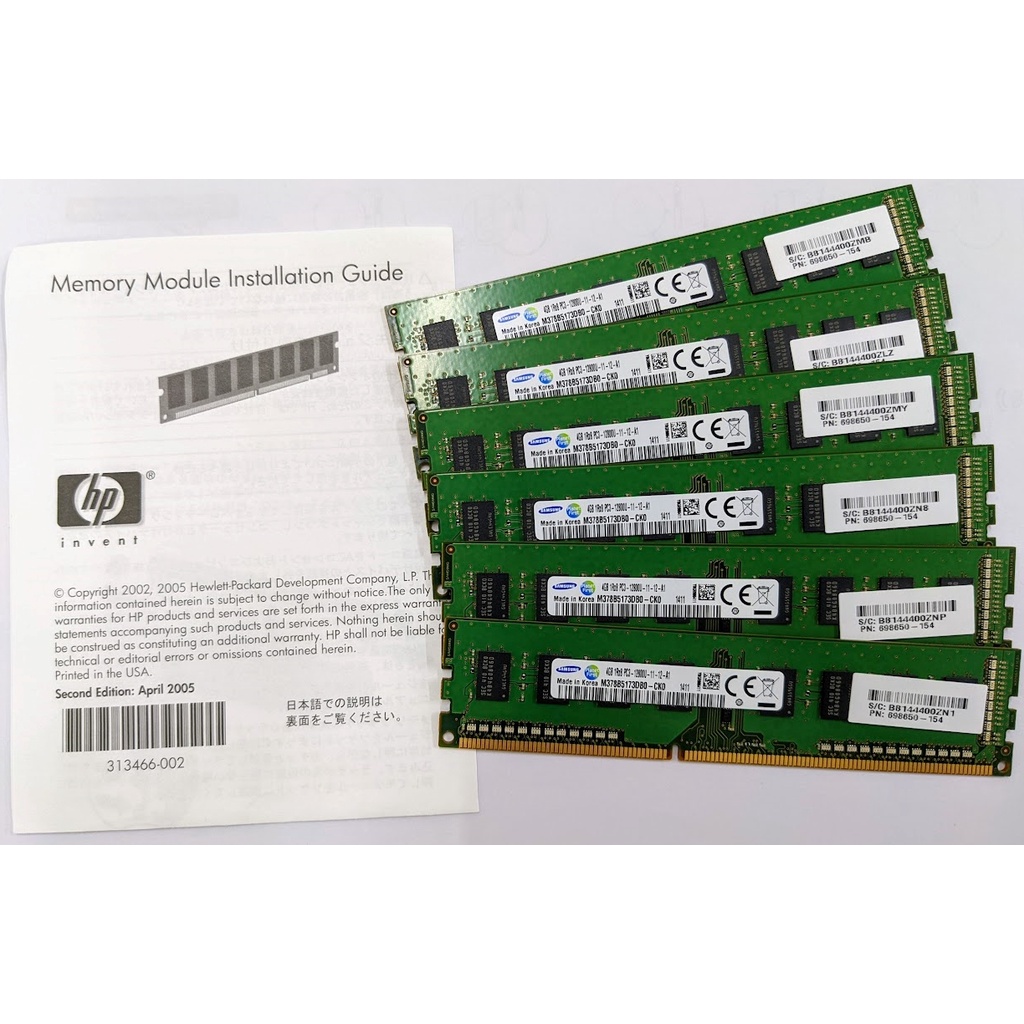 Samsung SK Hynix DDR3 DVD4 4Gb 8Gb RAM ของแท ้ - BUS 1600 2133 2400 2666 3200-4G 8G PC3 PC4 DIMM