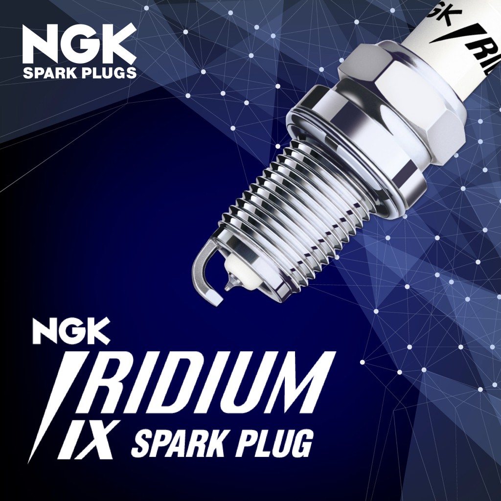 หัวเทียนมอเตอร์ไซค์ NGK Iridium IX Japan 2-Stroke ดั้งเดิมพร้อมด้าย 21 เส้น [ของแท้ 100%] BR8HIX BR9