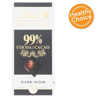 🔥The Best!! ลินด์ เอ็กเซอร์แลนซ์ ดาร์ก โกโก้ 99% ดาร์กช็อกโกแลต 50กรัม Lind Excerise Dark Cocoa 99% Dark Chocolate 50 gr