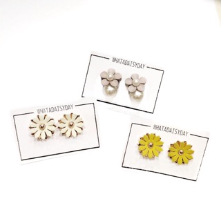 Flowers daisy earrings