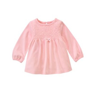 Gymboree Light Pink Smocked Long Sleeve Top ไซส์ 2T (สินค้านำเข้าจาก USA)