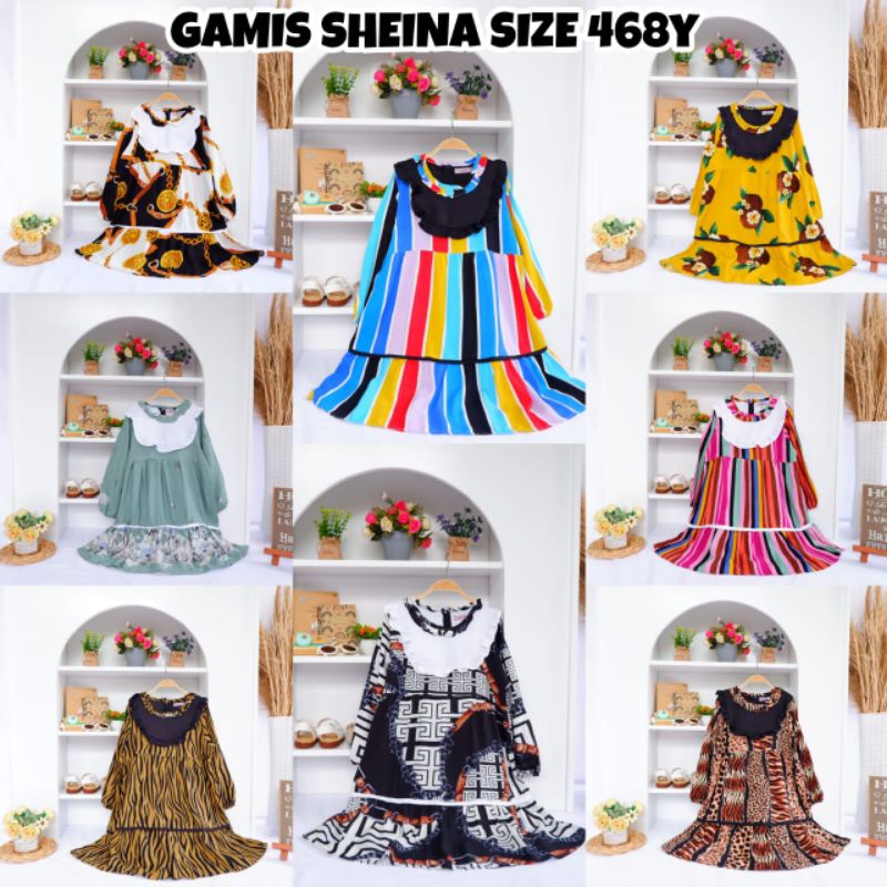 MINIMAL GAMIS SHEINA RAYON BOBOKIDS ขนาด 468y //WHOLESALE ขั้นต่ํา 10 ชิ้น