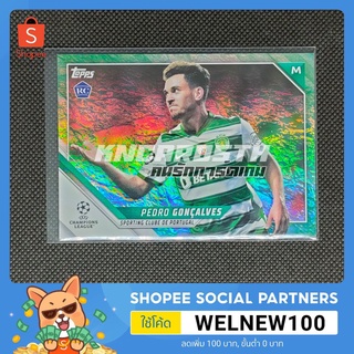 การ์ดสะสม การ์ดนักฟุตบอล Topps Uefa Champions League 21/22 Pedro Goncalves RC