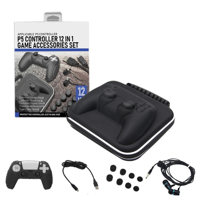 เซท PS5 สุดคุ้ม Starter kit multifunctional 12 in 1 game accessories kit for ps5 gamepad