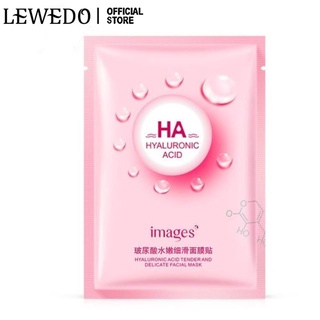 Lewedo Hyaluronic Acid Mask มาส์กหน้า ให้ความชุ่มชื้น สดชื่น ดูแลผิวหน้า 25 กรัม