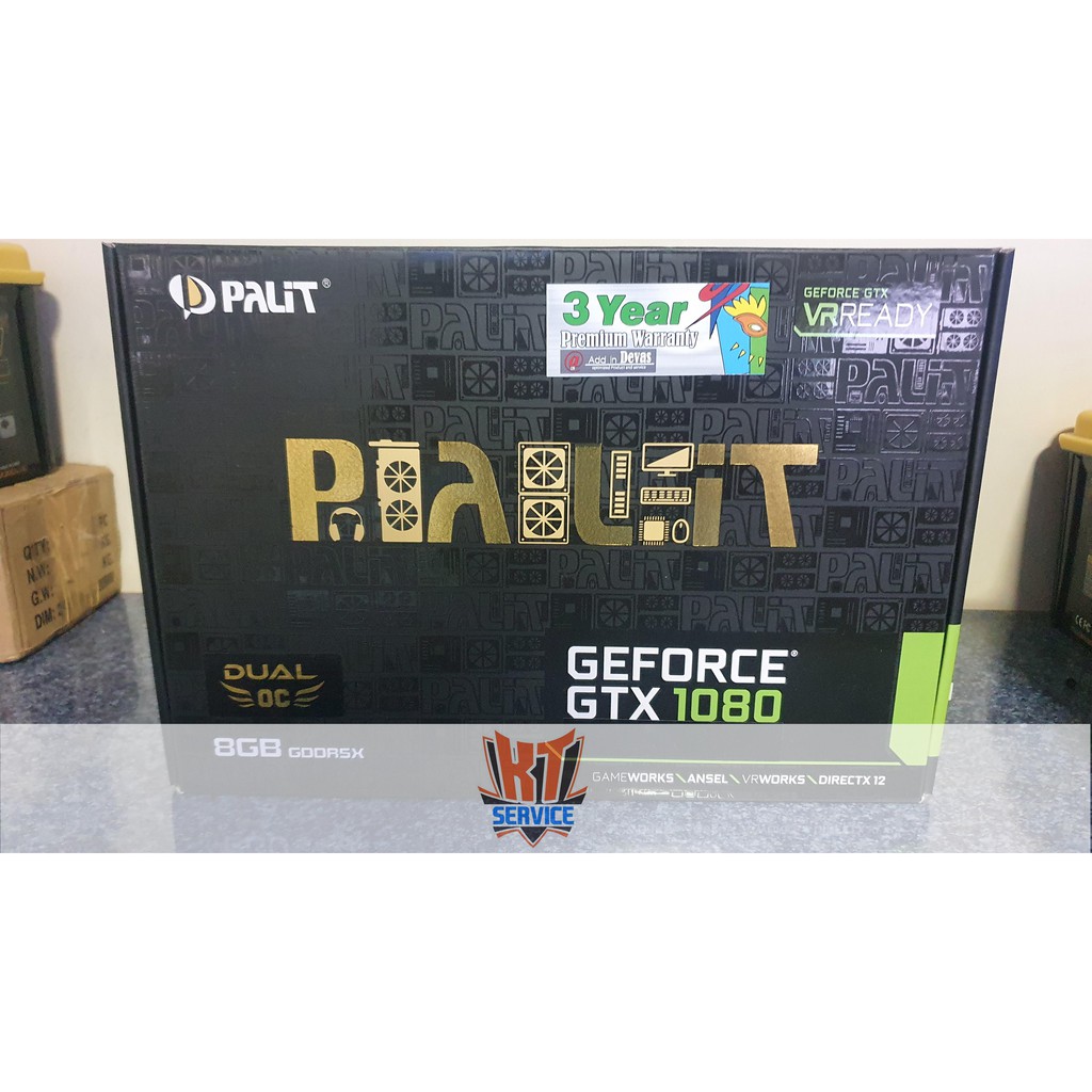 💥 Palit  GTX 1080 Dual OC 🌟แรงกว่า RTX2060 แต่ถูกกว่ามาก🌟 พร้อมคลิปทดสอบ FurMark 💥