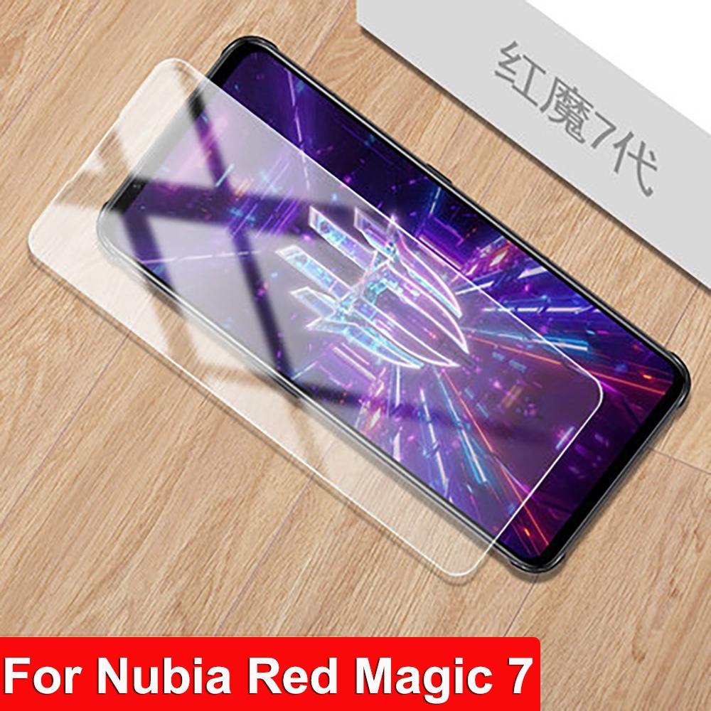9H กระจกนิรภัยใสสําหรับ Red Magic 7 ป้องกันหน้าจอสําหรับ ZTE Nubia Red Magic 7 5G NX679J คลุมทั้งหมด
