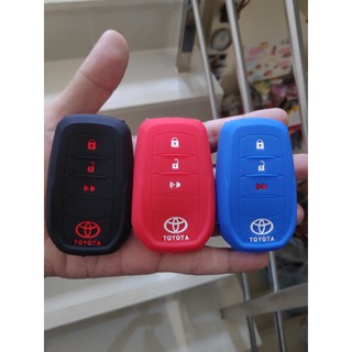 ซิลิโคนแบบหนา Toyota fortuner รุ่น 3 ปุ่ม และ Revo (Smart key)   --ส่ง kerry เก็บเงินปลายทางได้--