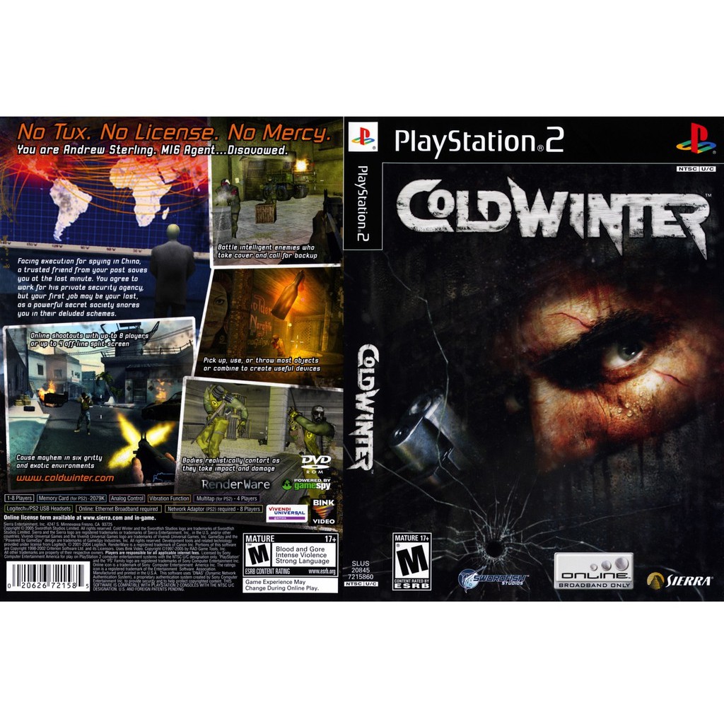 เกมส์ Cold Winter (PS2) สำหรับเครื่องที่แปลงระบบแล้วเท่านั้น